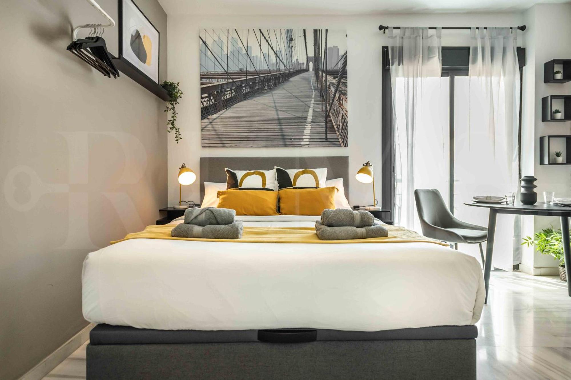 Modern Studio With Private Rooftop Terrace By Rems Málaga Esterno foto